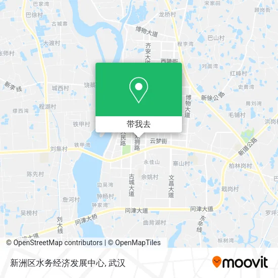 新洲区水务经济发展中心地图