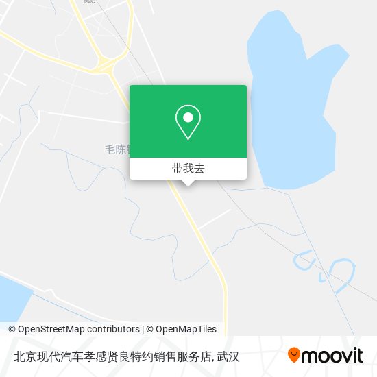 北京现代汽车孝感贤良特约销售服务店地图