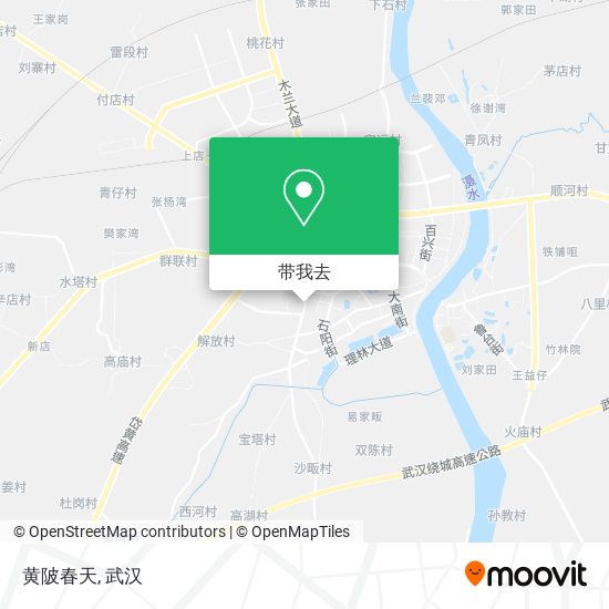 黄陂春天地图