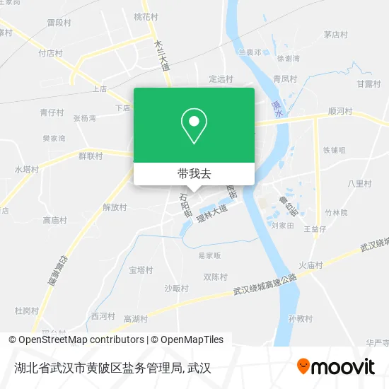 湖北省武汉市黄陂区盐务管理局地图