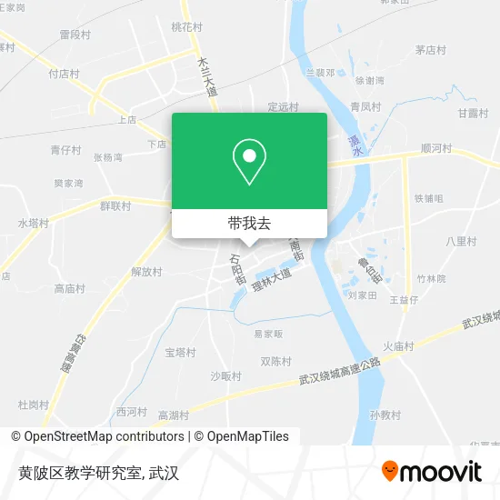 黄陂区教学研究室地图