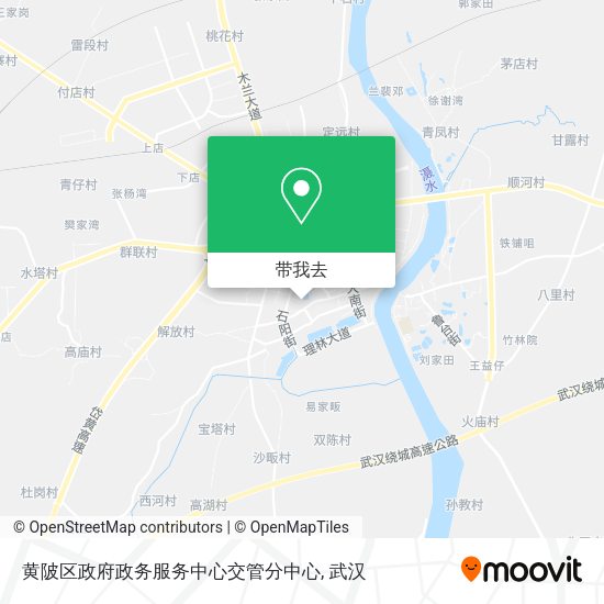 黄陂区政府政务服务中心交管分中心地图