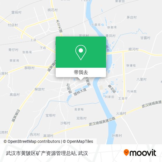 武汉市黄陂区矿产资源管理总站地图