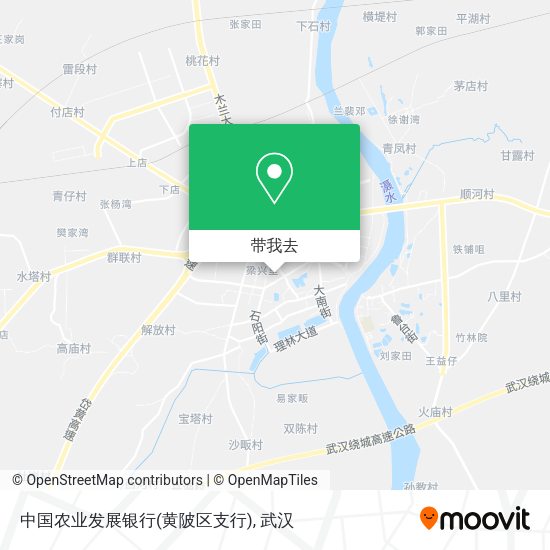 中国农业发展银行(黄陂区支行)地图