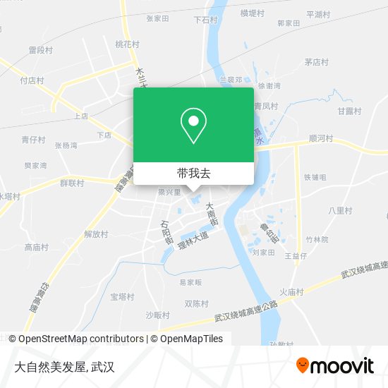 大自然美发屋地图