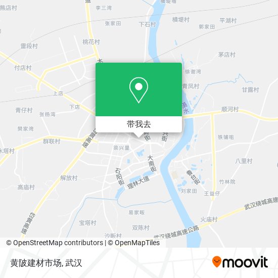 黄陂建材市场地图