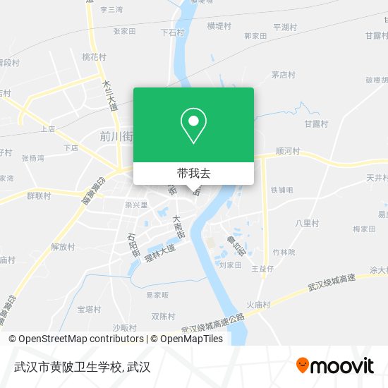武汉市黄陂卫生学校地图