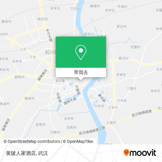 黄陂人家酒店地图