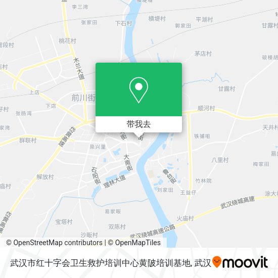 武汉市红十字会卫生救护培训中心黄陂培训基地地图