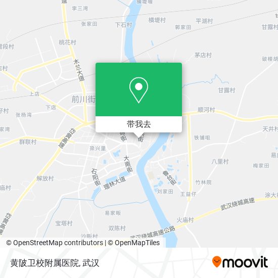 黄陂卫校附属医院地图