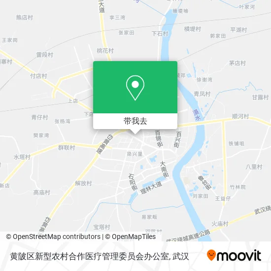 黄陂区新型农村合作医疗管理委员会办公室地图