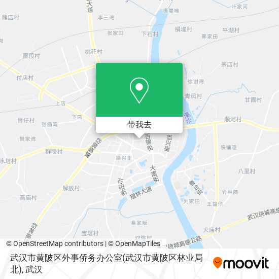 武汉市黄陂区外事侨务办公室(武汉市黄陂区林业局北)地图