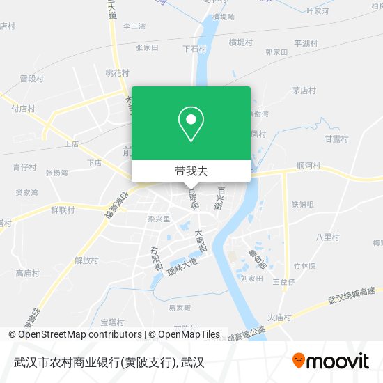武汉市农村商业银行(黄陂支行)地图