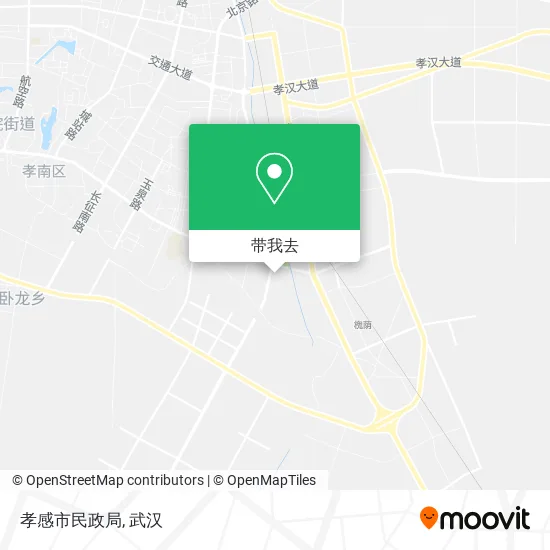 孝感市民政局地图