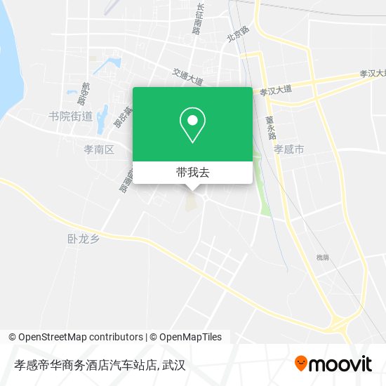 孝感帝华商务酒店汽车站店地图