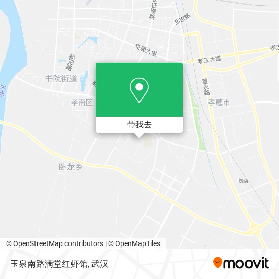 玉泉南路满堂红虾馆地图