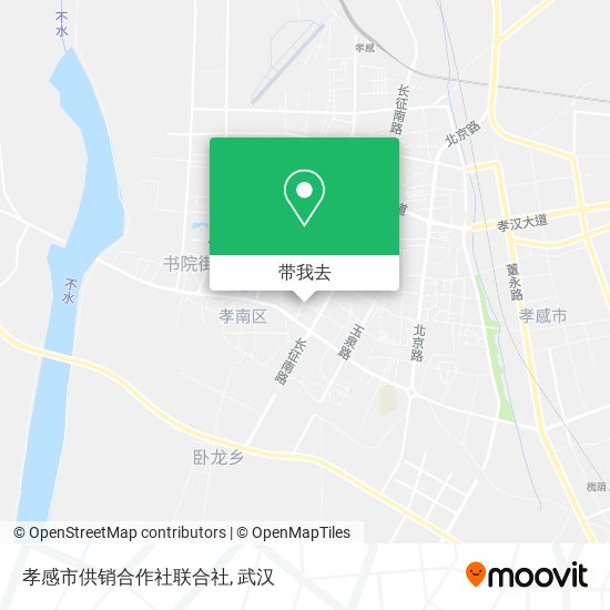 孝感市供销合作社联合社地图