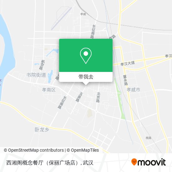 西湘阁概念餐厅（保丽广场店）地图