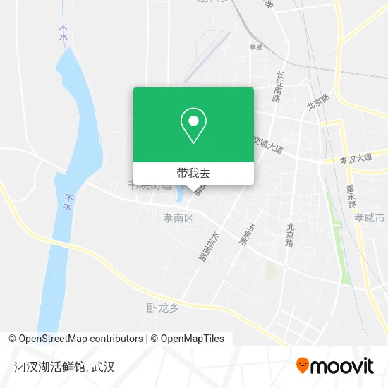 汈汊湖活鲜馆地图
