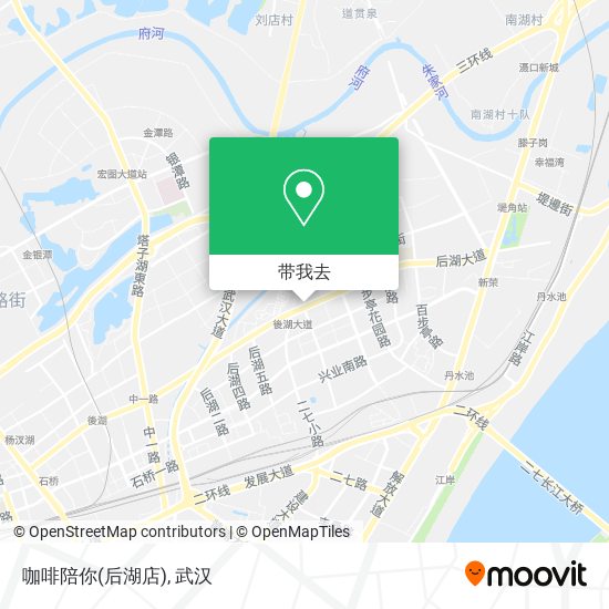 咖啡陪你(后湖店)地图