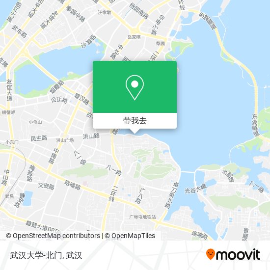 武汉大学-北门地图
