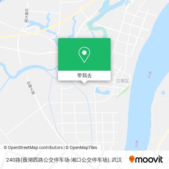240路(薇湖西路公交停车场-湘口公交停车场)地图