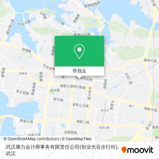 武汉康力会计师事务有限责任公司(创业光谷步行街)地图