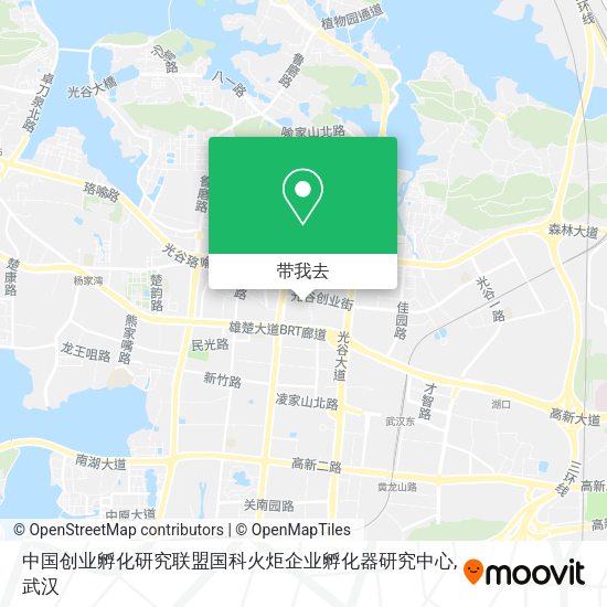 中国创业孵化研究联盟国科火炬企业孵化器研究中心地图
