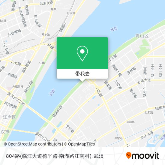 804路(临江大道德平路-南湖路江南村)地图