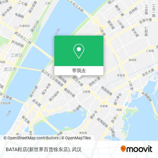 BATA鞋店(新世界百货徐东店)地图