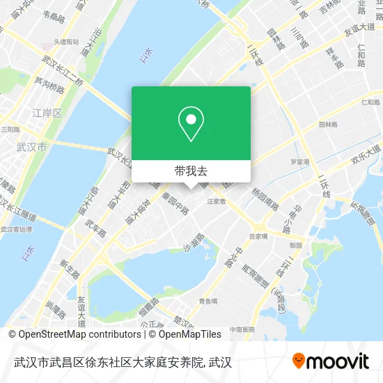 武汉市武昌区徐东社区大家庭安养院地图
