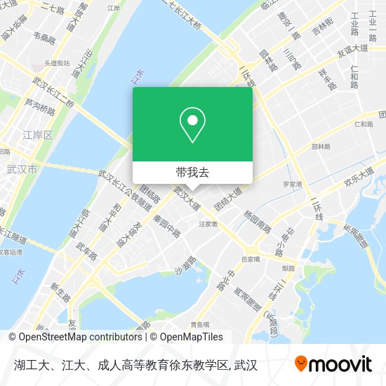 湖工大、江大、成人高等教育徐东教学区地图