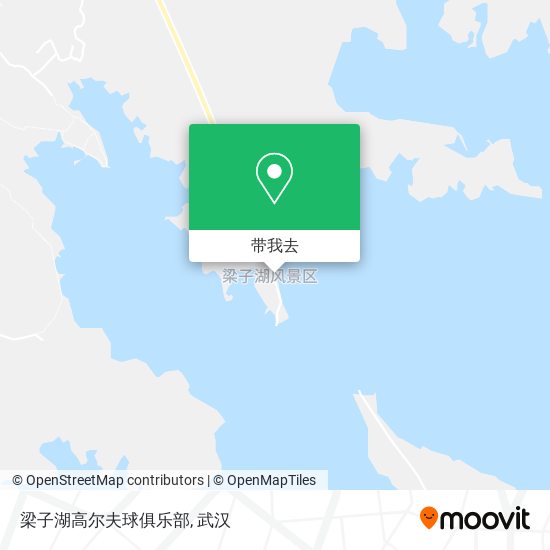梁子湖高尔夫球俱乐部地图
