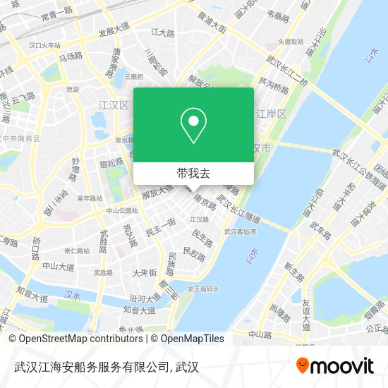 武汉江海安船务服务有限公司地图