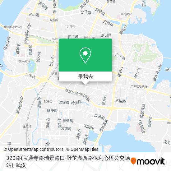 320路(宝通寺路瑞景路口-野芷湖西路保利心语公交场站)地图