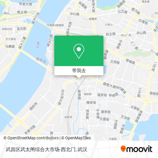 武昌区武太闸综合大市场-西北门地图