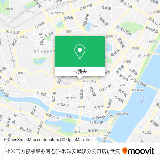 小米官方授权服务网点(信和瑞安武汉分公司店)地图