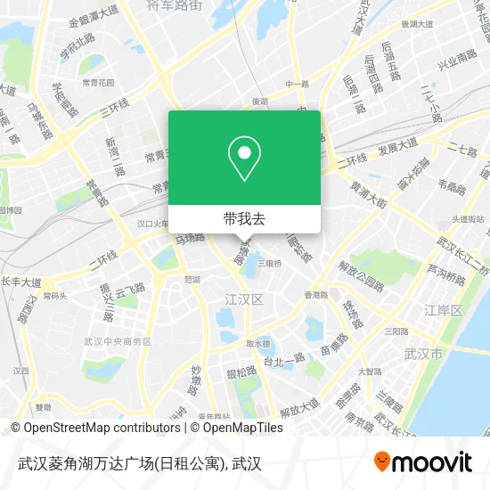 武汉菱角湖万达广场(日租公寓)地图