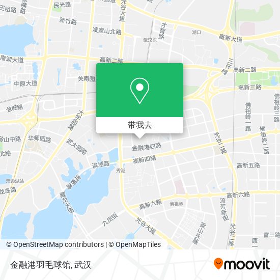 金融港羽毛球馆地图