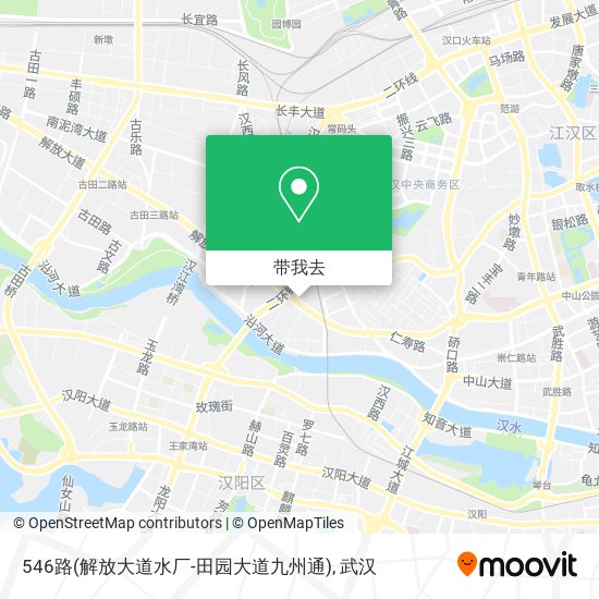 546路(解放大道水厂-田园大道九州通)地图