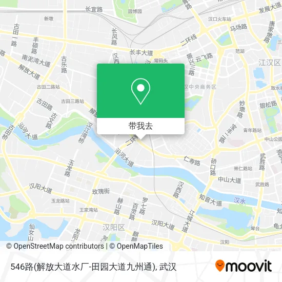 546路(解放大道水厂-田园大道九州通)地图