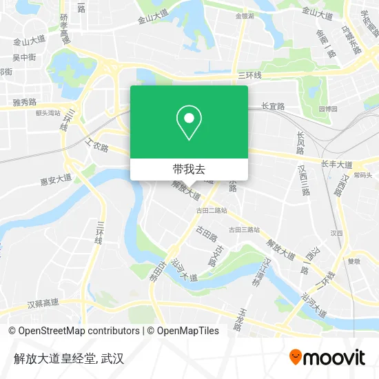 解放大道皇经堂地图