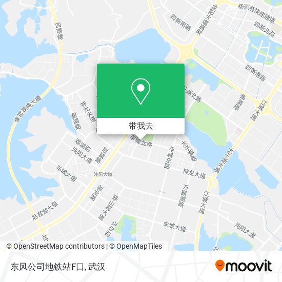东风公司地铁站F口地图