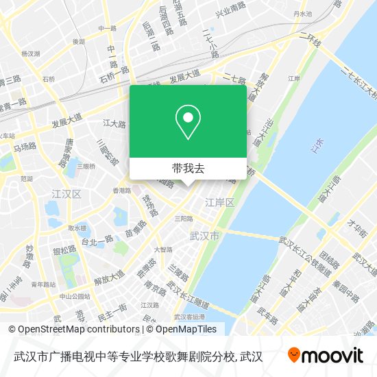 武汉市广播电视中等专业学校歌舞剧院分校地图