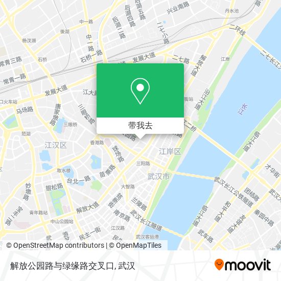 解放公园路与绿缘路交叉口地图