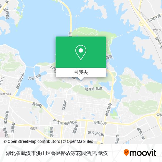 湖北省武汉市洪山区鲁磨路农家花园酒店地图