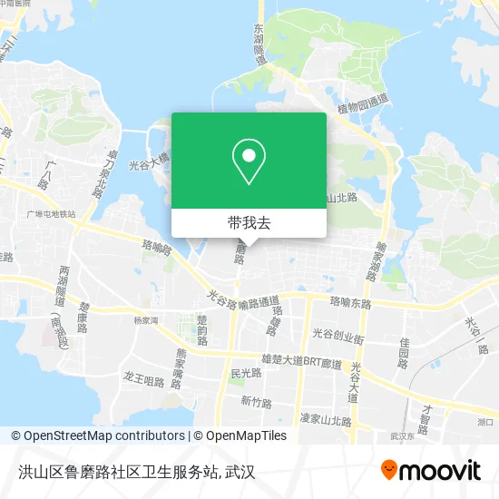 洪山区鲁磨路社区卫生服务站地图