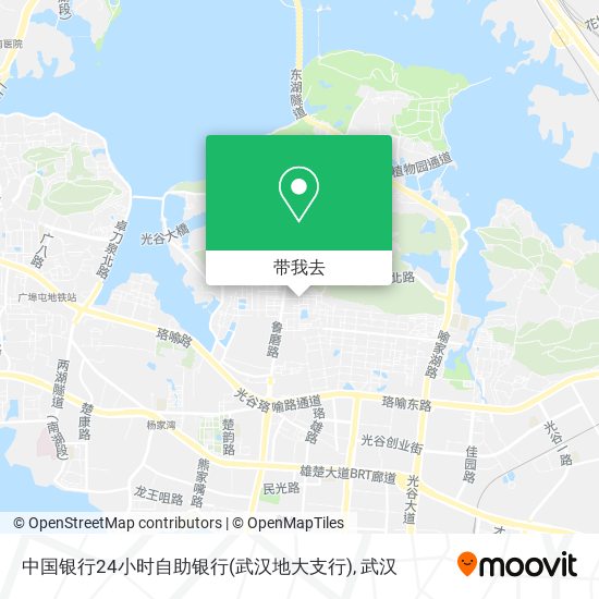 中国银行24小时自助银行(武汉地大支行)地图