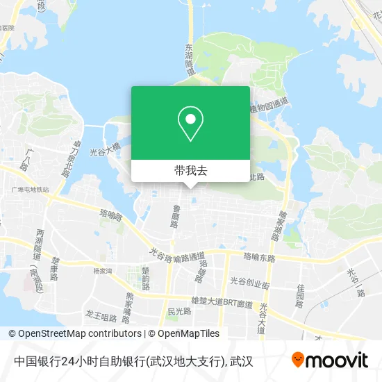 中国银行24小时自助银行(武汉地大支行)地图