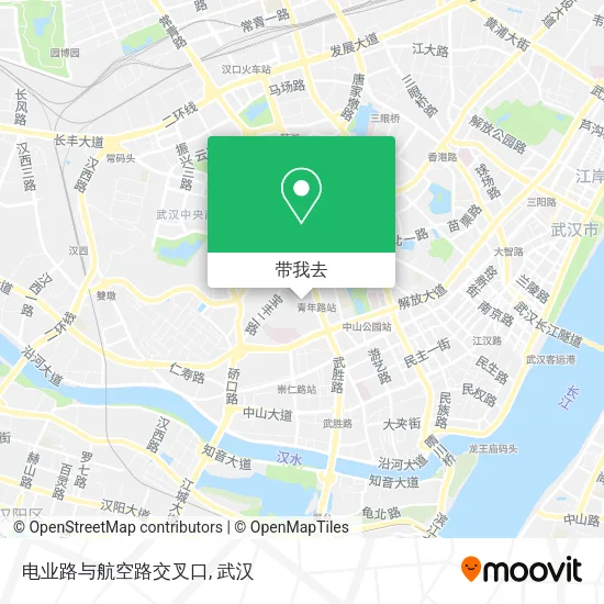 电业路与航空路交叉口地图